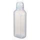 エムアイケミカル 投薬瓶ハイオール 200mL 凸凹目盛り（滅菌済）赤線目盛り薬杯付  24809708 200CC（5本入X22袋） 1箱（直送品）