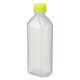 エムアイケミカル 投薬瓶PPB 200mL 凸凹目盛り（滅菌済）少数包装 08285030 キャップ色:黄 200CC（5本入） 1箱（直送品）