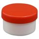 浅井商事 プラ壷 24810002 赤 20ML(100コイリ) 1箱(100入)（直送品）