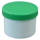 浅井商事 プラ壷 24810003 緑 30ML(100コイリ) 1箱(100入)（直送品）