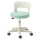 松吉医科器械 マツヨシ ナースチェア(背付) 背付 25256600 ミントグリーン MY-N3240R 1台（直送品）