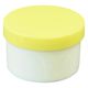 浅井商事 プラ壷 24810004 黄 50ML(100コイリ) 1箱(100入)（直送品）