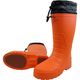 喜多 柔らかい防寒EVAラバーブーツ(裏ボア) カバー付 KR8010 オレンジ M(24.5~25.0) KR8010-OR-M 1足（直送品）