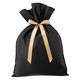 ヘッズ 不織布リボン付ギフトバッグーL/ブラック 50枚（10枚×5セット）
