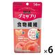 UHA味覚糖　UHAグミサプリ　食物繊維（14日分）　すっきりピーチ味　1セット（1袋（28粒入）×6）　機能性表示食品