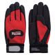 富士グローブ 合成皮革手袋 PUライナーアルファ レッド Mサイズ 0771 1双