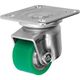 シシクSISIKUアドクライス シシク 低床重荷重用キャスター 50径 自在 ウレタン車輪 三価クロメート HJ-50U-U 1個（直送品）
