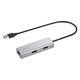 バッファロー 有線LANアダプター USB-A接続 Giga対応 ハブ付 シルバー LUD-U3-AU101SV 1個