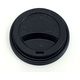 ケーピープラテック 紙カップ用蓋 リッドタイプ穴 90φ 黒 54533 1袋(50枚)