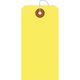 ササガワ パック入カラー荷札 大 黄 一穴 25-73134 1袋(200枚入)