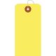 ササガワ パック入カラー荷札 中 黄 一穴 25-73124 1袋(200枚入)