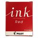 パイロット 万年筆カートリッジインク レッド IRF-12SR 1個