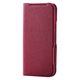 P242 ケース レザー 手帳型 マグネット 衝撃吸収 花柄 ディープピンク PM-P242PLFUJPND エレコム 1個（直送品）