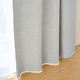 無印良品 防炎 遮光性 二重織りノンプリーツカーテン 幅100×丈105cm用 ライトグレー 良品計画