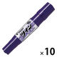 パイロット 油性ツインマーカー バイオレット MFN-15FB-VN 1セット(1本×10)