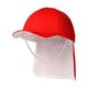 特殊衣料 abonet アクティブ セーフティカラー帽 日よけ付き 赤 L 2227 1個 67-0319-50（直送品）