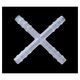 アイシス PVDF X型コネクター 適用チューブ内径 4mm 10個入 67-5202-82 1袋(10個)（直送品）