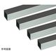 ハイロジック アルミ角パイプ 1m 1.5×15×15mm シルバー 4本組 62-4876-89 1組(4本)（直送品）