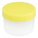 ケーエム化学 プラ壺(深型・未滅菌) 丸底タイプ 110mL 黄 50個入 33066 1箱(50個) 9-1419-06（直送品）