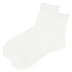 レディース シアーラメクルーソックス ホワイト 23～25cm LAKOLE/ラコレ