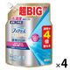 ファブリーズ 布用 速乾ジェット 消臭・除菌スプレー 無香料 アルコール成分入り 詰め替え 特大 1280ml 1セット（1個×4） P＆G