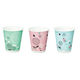 川西工業株式会社 うがい用紙コップ5オンス3柄組 フラワー シード AK95515 1箱（1000個入） オリジナル（わけあり品）