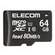 MicroSDXCカード UHS-I 80MB s 64GB MF-AMS064GU11 エレコム 1個（直送品）