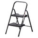 現場のチカラ　上枠付き　折りたたみステップ　２段　BK　耐荷重100kg　1台 オリジナル