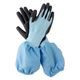 ユニワールド 袖付きウレタン手袋 ブルーL NS-16 1双