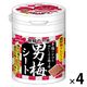 男梅シート（ボトルタイプ）75g 1セット（1個×4） ノーベル製菓