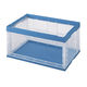 積水テクノ成型 折りたたみコンテナ OCー50N 窓あきタイプ 透明ブルー 50LNCB 1個