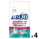 AIM30 室内避妊・去勢後成猫用 健康な尿路・毛玉ケア フィッシュ 国産 1.2kg 4袋 マルカン キャットフード
