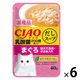 いなば CIAO チャオ 猫 だしスープ 乳酸菌入り まぐろ ほたて貝柱・ささみ入 国産 40g 6袋 パウチ