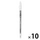 無印良品 こすって消せるスリムボールペン ノック式 0.38mm 黒 1セット（1本×10） 良品計画