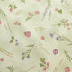 パッチワークコレクション 花柄×英字 プリント生地 ライトグリーン 巾約110cm×3mカット NCM11260-2E-3M（直送品）