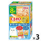 いなば CIAO チャオ だしスープ まぐろ・かつおバラエティ 国産（40g×8袋入）3箱 キャットフード 猫用 パウチ