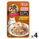 いなば CIAO チャオ 焼かつおディナー ほたて貝柱入り 本格だし味 国産 50g 1セット（1袋×4）キャットフード パウチ