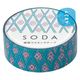 キングジム 透明マスキングテープ SODA（ソーダ）フラワー 幅15mm CMT15-017 1個