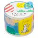 キングジム 透明マスキングテープ SODA（ソーダ）バラエティ 130ピース CMTSE30-001 1個