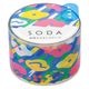 キングジム 透明マスキングテープ SODA（ソーダ）ハナバタケ 幅30mm CMT30-019 1個