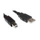 SECOMP USBケーブル 0.8m USB 2.0 オスUSB A → B 11.02.8808-50 1個 63-6637-40（直送品）