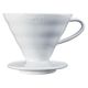 HARIO (ハリオ) V60 透過 コーヒードリッパー 1~4杯用 磁器製 VDCR-02-W 1個