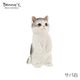 紅石 動物オブジェ ベニーズキャット(立っち)サバ白 QB-022 1個（直送品）