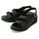 キクスイサンダル 2バックルサンダル 25343804 L KS-102(ブラック) 1足　ナースサンダル（直送品）