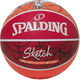 SPALDING(スポルディング) バスケットボール 競技ボール スケッチ ドリブル ラバー 7号球 84381Z 1セット（2球）（直送品）