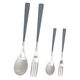 【LAKOLE/ラコレ】 スリムカトラリー4点セット グレー