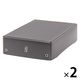 デスクボックス（M） ブラック 1セット（1個×2） LAKOLE/ラコレ