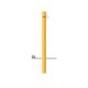 サンポール ピラー スチール製 FPA-8U-F01(Y) 1本（直送品）