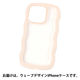 ウェーブデザインiPhoneケースiPhone14Pro ベージュ LAKOLE/ラコレ