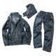 【レインウェア】Makku レインスーツ 上下セット 合羽（カッパ） デュアルフィット ネイビー L AS-5160 1着